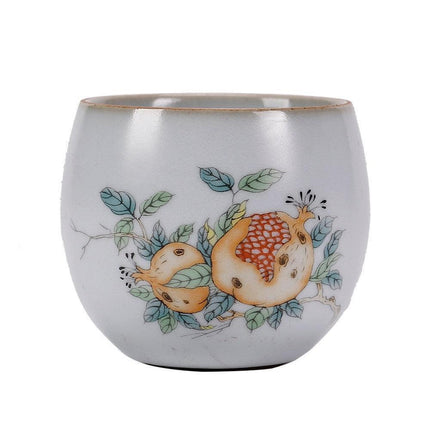 Handcrafted Ru Kiln Porcelain Tea Cup: A Sophisticated Touch to Your Tea Ritual