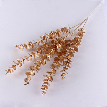 Gilded Maple Leaf Branch - Elegant Home & Office Decor Statement Piece