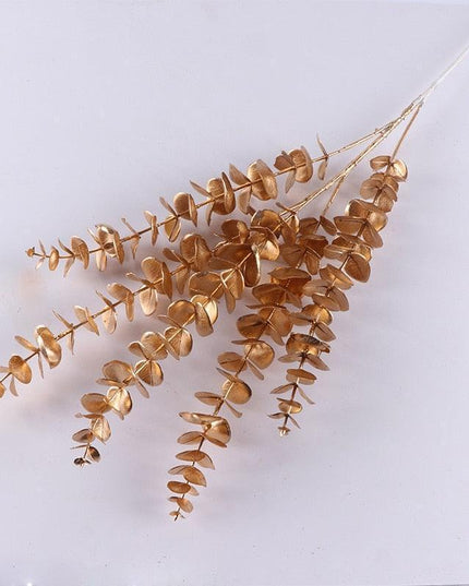 Gilded Maple Leaf Branch - Elegant Home & Office Decor Statement Piece