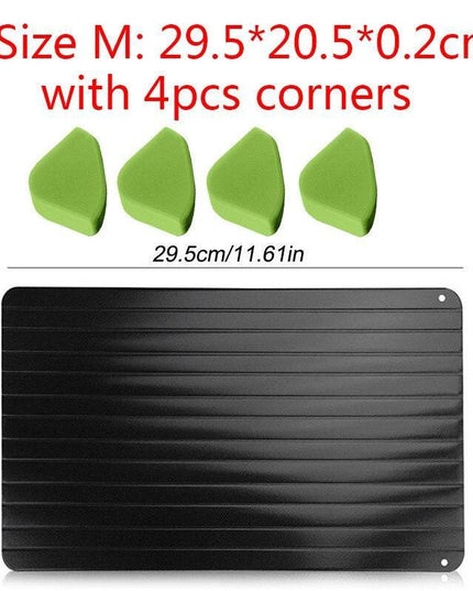 Ultimate Quick Thaw Aluminum Defrosting Tray - Fast and Efficient Meal Preparation Solution