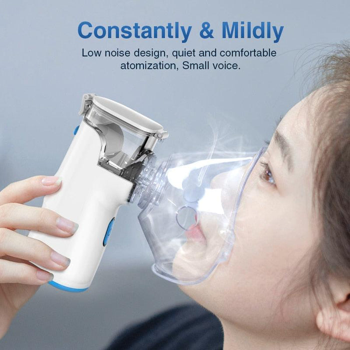 Mini Portable Nebulizer Inhaler Kit for Children and Adults - Ideal for Managing Asthma Symptoms