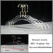 10-Piece Deluxe Clear Acrylic Hangers Set for Stylish Closet Organization