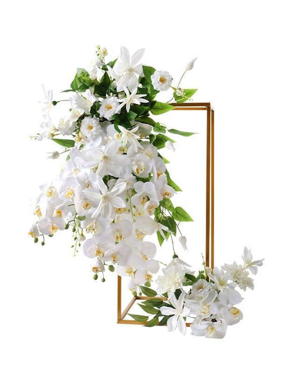 Elegant Silk White Butterfly Orchid Arrangement by JAROWN