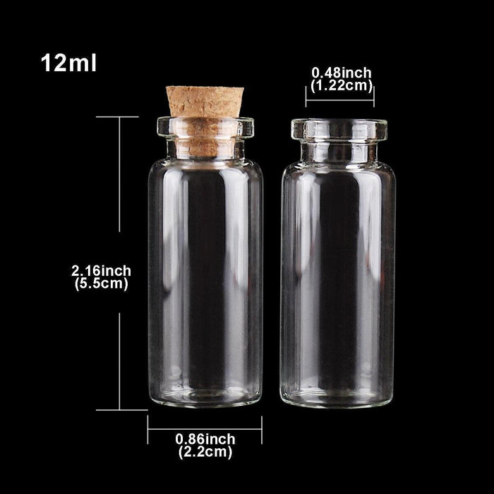 Elegant Glass Bottle Set for Creative Crafts and Stylish Home Decor - 10 Pieces