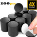 Versatile 100pcs Peel Magnetic Circles: Flexible, Strong, and Adaptable Magnet Sheets
