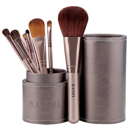 Premium Elegant Makeup Brush Set with Chic Organizer & High-Quality Synthetic Fibers