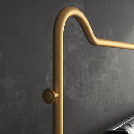 Chic Golden Steel Pipe Garment Drying Rack for Stylish Home Organization