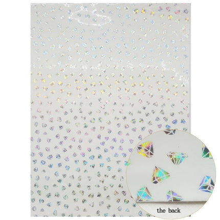 Glistening White Chunky Glitter Fabric Sheets for Stunning DIY Masterpieces