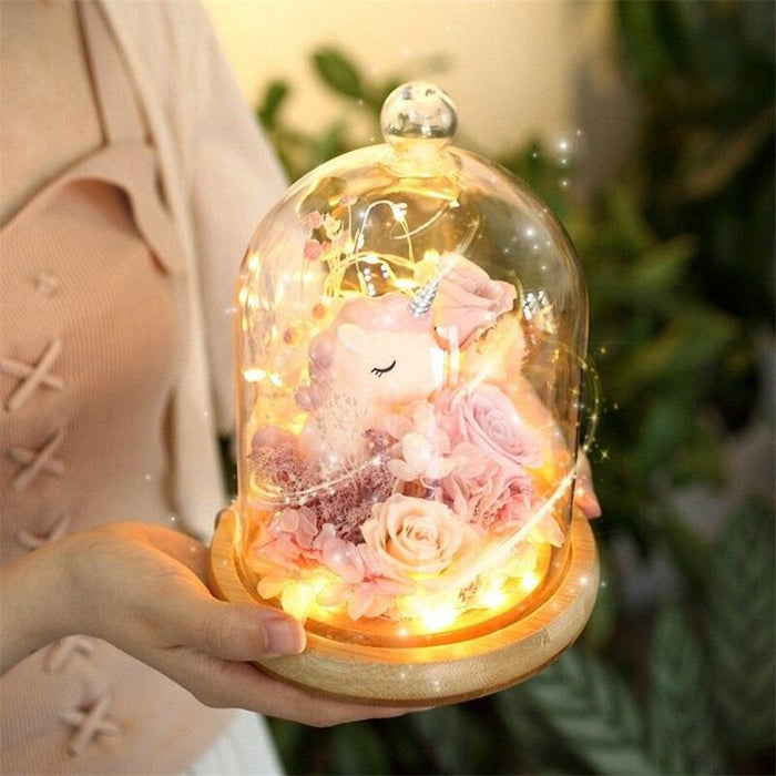 Timeless Elegance LED Rose in Glass Dome - A Symbol of Everlasting Love