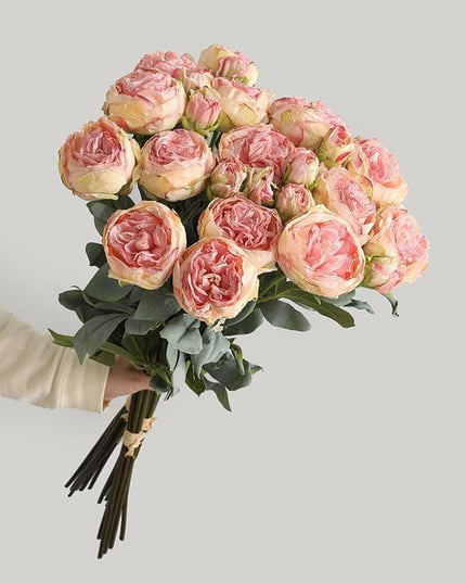 Opulent Silk Rose Bouquet: Stunning Botanica Florals for Elegant Home Accents