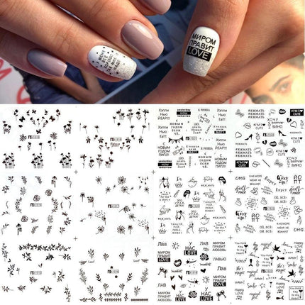 Winter Wonderland Russian Nail Art Decals