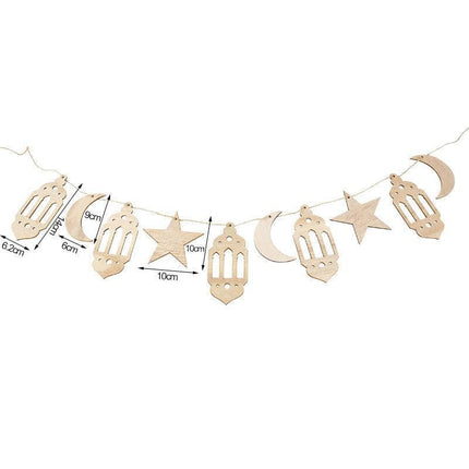 Chic Wooden Eid Mubarak Decoration: Celebrate in Elegance