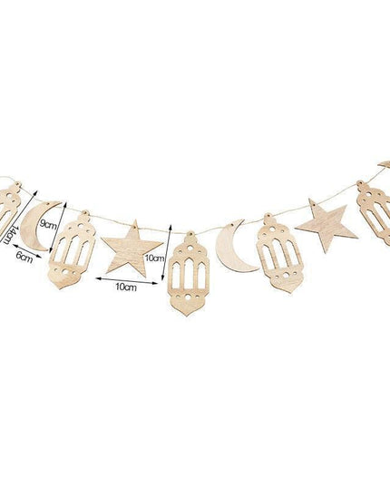 Chic Wooden Eid Mubarak Decoration: Celebrate in Elegance