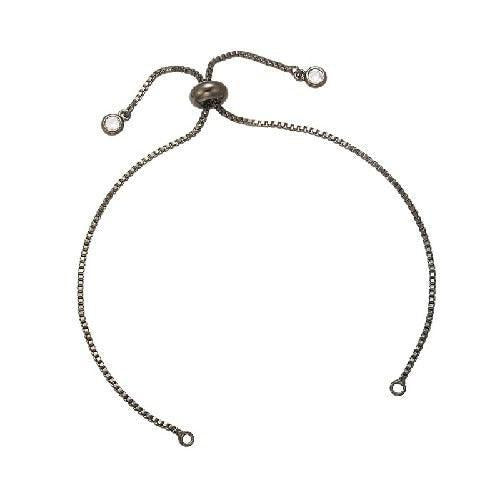 Sophisticated Customizable Brass and Rhinestone Chain for Stunning DIY Bracelet Designs