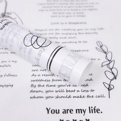 Charming Floral and Letter Print Tissue Paper Set for Elegant Gift Presentation