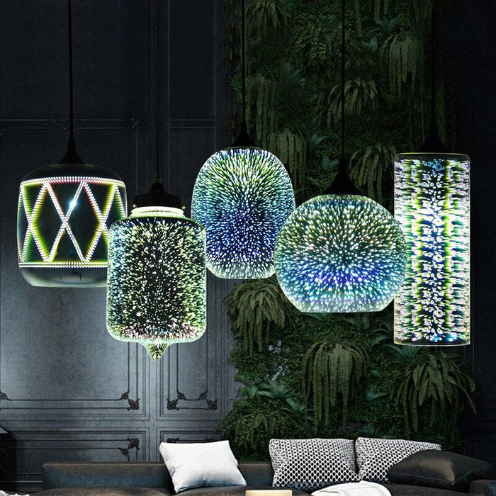 Starry Night Celestial Glass Pendant Lights