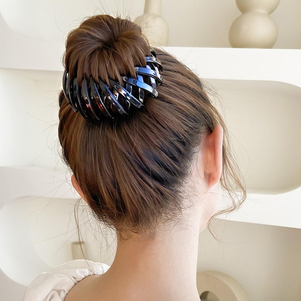 Crystal Bird's Nest Hair Claw for Chic and Stylish Hairstyles