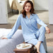 Spring Green 100% Cotton Pajama Set for Women