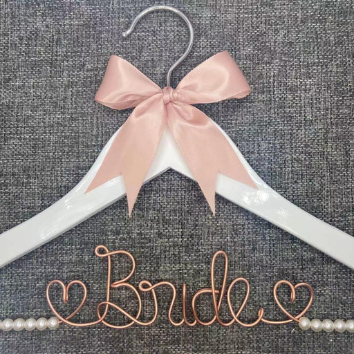 Personalized Bridesmaid Wedding Hanger - Custom Name Keepsake for Bridal Party