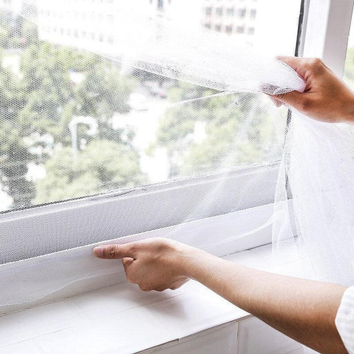 Summer Breeze DIY Window Screen Mesh Curtain with Enhanced Airflow and Bug Defense