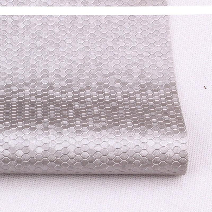 Honeycomb Embossed Faux Leather - Unleash Your Creative Potential with Luxurious Texture