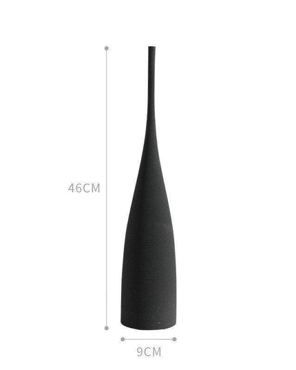 Serene Elegance: Monochrome Ceramic Zen Vase - Premium Edition