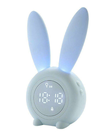 Whimsical Bunny Ear LED Digital Alarm Clock with Sound Control and Multi-Display Features