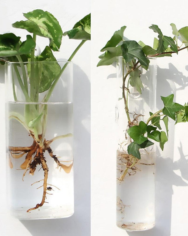 Nordic-Inspired Elegant Glass Hanging Vase for Stylish Home Accents