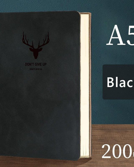 Luxurious A5 Leather-bound Journal: 200 Pages for Creative Expression