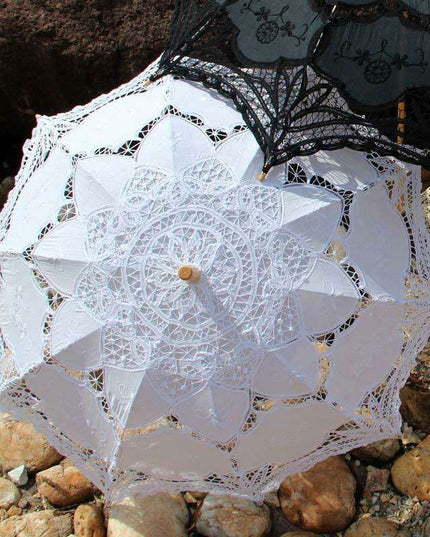 Lace Elegance Victorian Umbrella - A Touch of Class for Any Celebration
