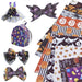 Hauntingly Fun Cartoon Halloween Character Synthetic Leather Fabric - 20*33cm