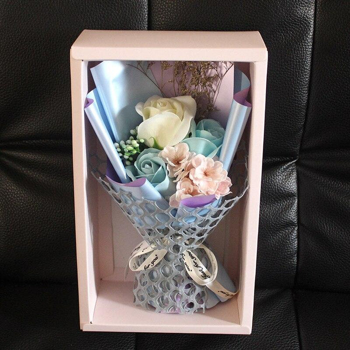 Eternal Elegance Rose Soap Flower Bouquet - Romantic Gift for Special Occasions