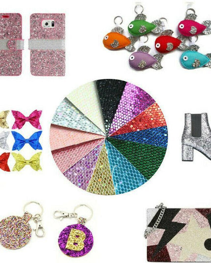 Sparkling Glamour Fabric Craft Kit: 7-Piece Shimmering Arts Set for Creative Expression