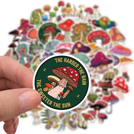 Enchanting Mushroom Sticker Art Collection
