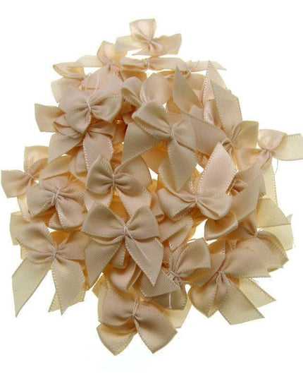 Chic Satin Ribbon Bow Set - 50 Mini Bows for Elegant DIY Creations