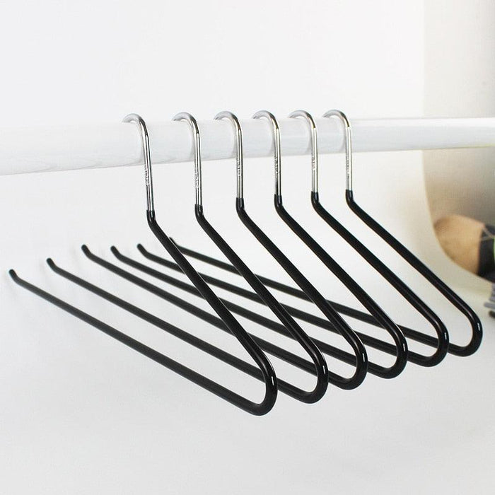 20-Piece Metal Non-Slip Slacks Pant Hanger Set in Stylish Gray and Classic Black Options