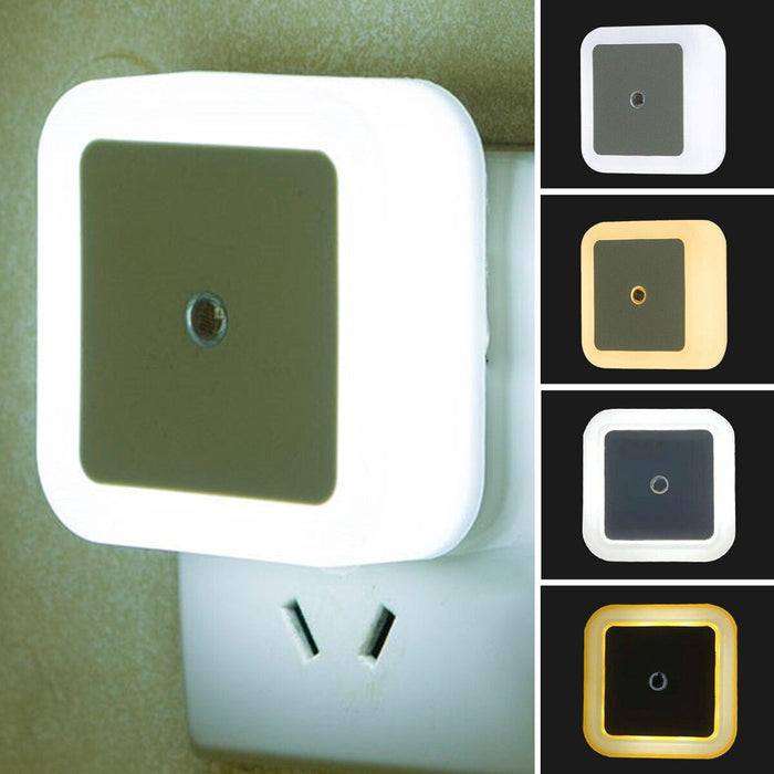 Square LED Night Light with Light Sensor for Soothing Nighttime Illumination
