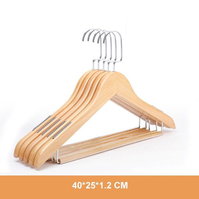 360-Degree Rotating Lotus Wood Hangers Set for Organized Closet Systems