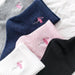 Flamboyant Japanese Flamingo Embroidered Socks - Quirky Kawaii Fashion for Women