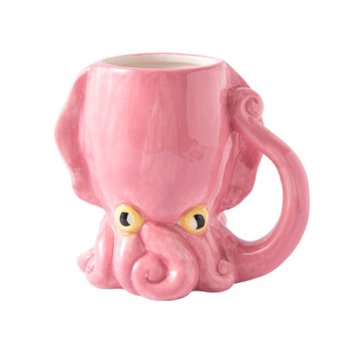 Whimsical Octopus 3D Ceramic Mug - Fun and Functional
