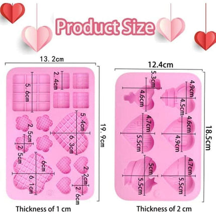 Heartfelt Silicone Mold Set for Creative Baking and Crafts - Très Elite