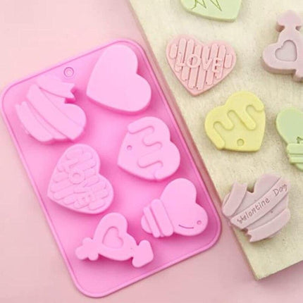 Heartfelt Silicone Mold Set for Creative Baking and Crafts - Très Elite