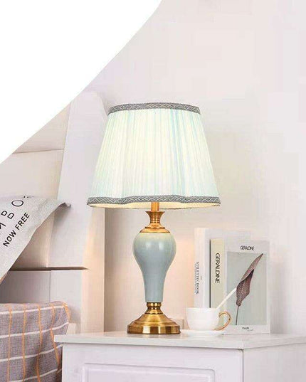 Modern Elegance Table Lamp with Soft Fabric Shade - Transform Your Living Space