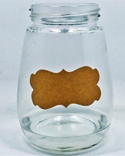 Charming Retro Kraft Paper Labels for Stylish Kitchen Organization