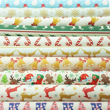 Christmas Bow Leather Crafting Sheets for Creative Holiday Projects