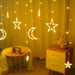 Enchanting Starry Night LED Curtain Lights with Icicle Effects