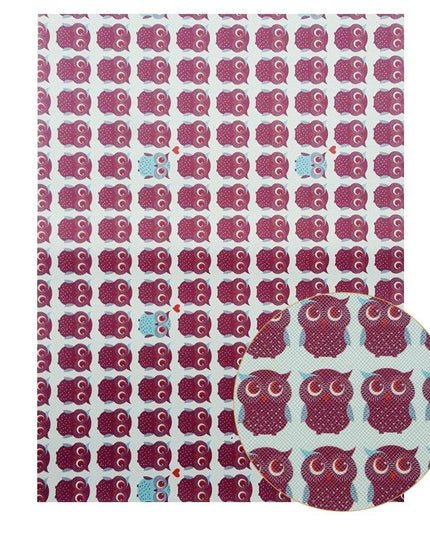 Chic Faux Leather Sheets with Luxe Cartoon Bow Prints for Stylish DIY Creations