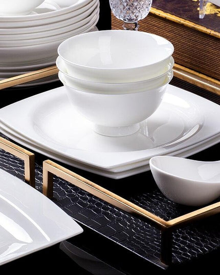Exquisite 60-Piece Handcrafted Asian Ceramics Dining Set