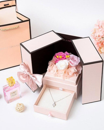 Rose Teddy Bear Delight Box - A Unique Expression of Love