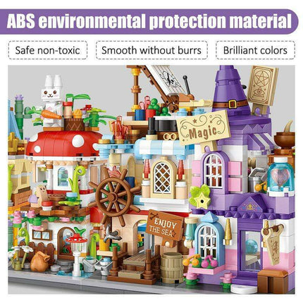 Friends Cityscape Imagination Builder: Eco-Friendly Miniature House Brick Set for Kids